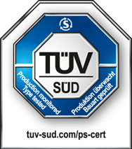Geprüft und zertifiziert vom TÜV SÜD